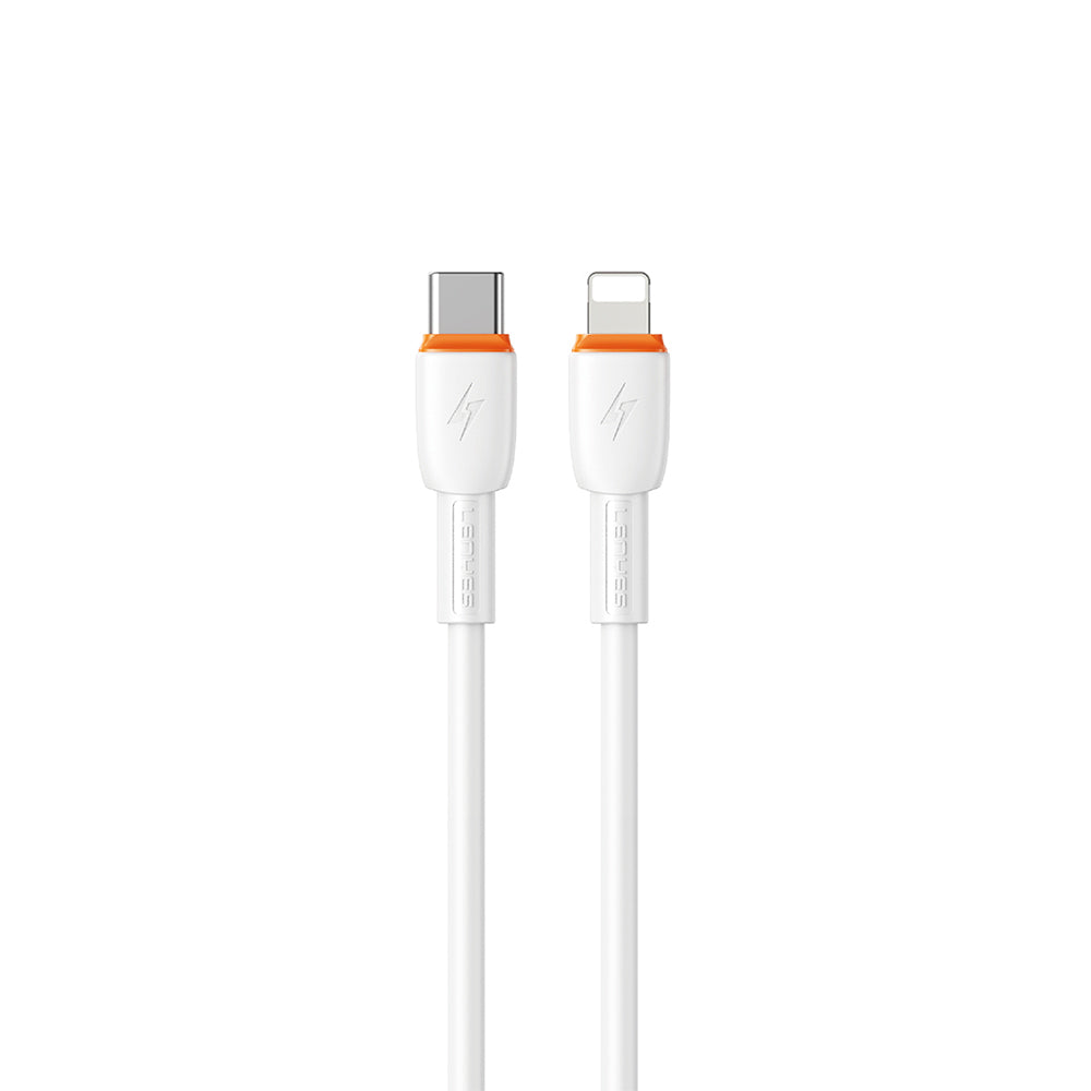 Lenyes LC545 Type-C to Lightning Hızlı Şarj Özellikli Data ve Şarj Kablosu 30W 1M Beyaz
