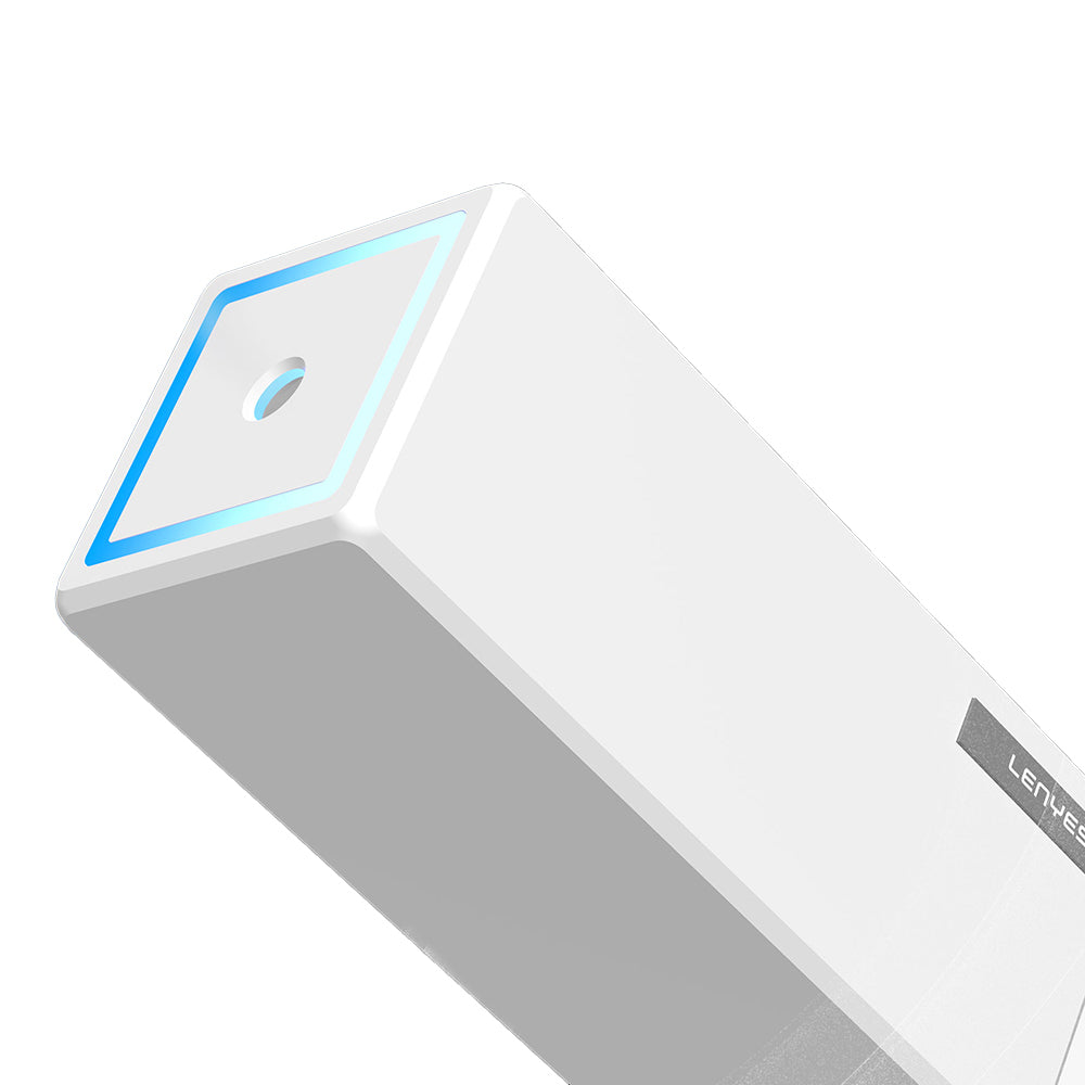 Lenyes LHU02 Küp Tipi RGB Atmosfer Işıklı Nano Sprey Sessiz Hava Nemlendirici Beyaz