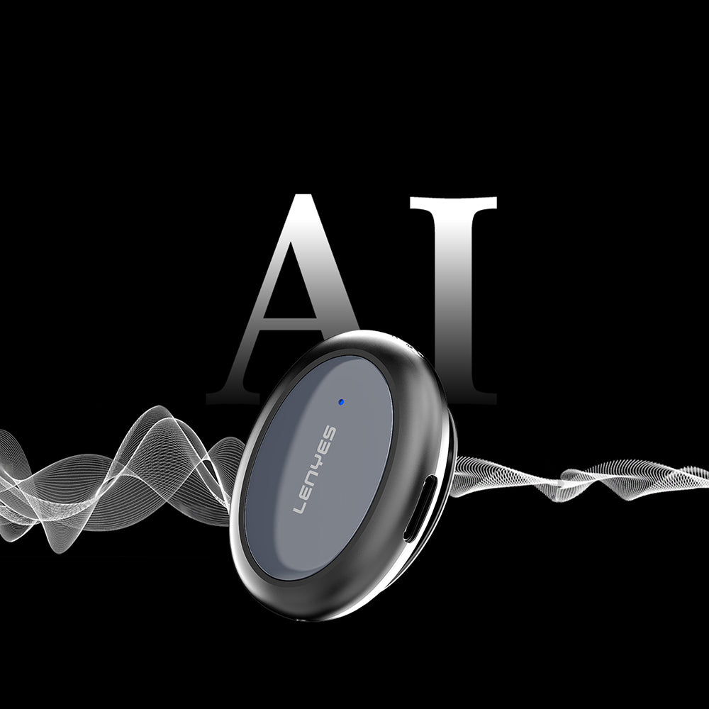 Lenyes LM211-TC Yapay Zeka Destekli Type-C Portlu Kablosuz Yaka Mikrofonu Siyah