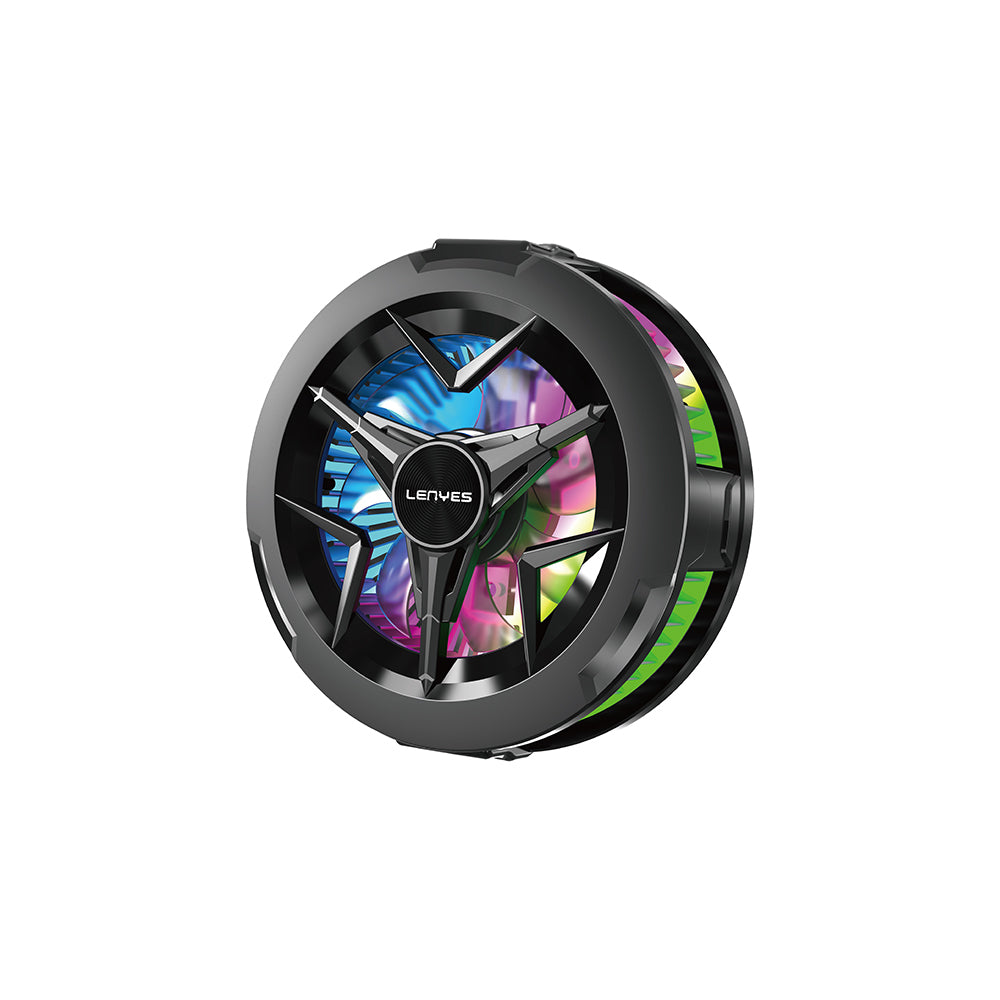 Lenyes LPC203 RGB Işıklı Alüminyum Telefon Soğutucu Fan Siyah