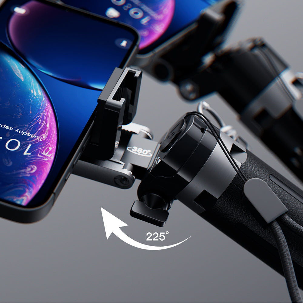 Lenyes LPH112 Dolgu Işıklı 360 Derece Dönebilen 3in1 Selfie Çubuğu ve Tripod Siyah