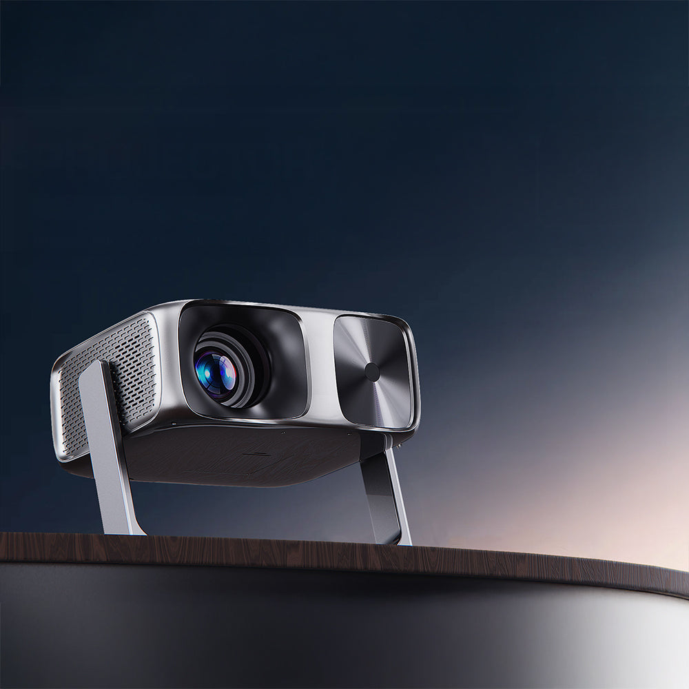 Lenyes LPR06 600 ANSI Lümen 1080P Full HD 4K Destekli Wi-Fi 6 Bluetooth 5.1 ve Otomatik Fokus Projektör Yansıtma Cihazı Siyah