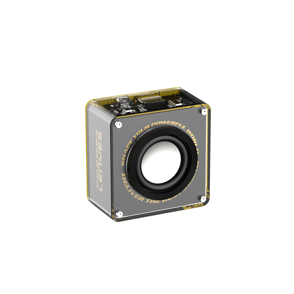 Lenyes S222 Mini TWS Kablosuz Bluetooth Hoparlör v5.3 5W Siyah