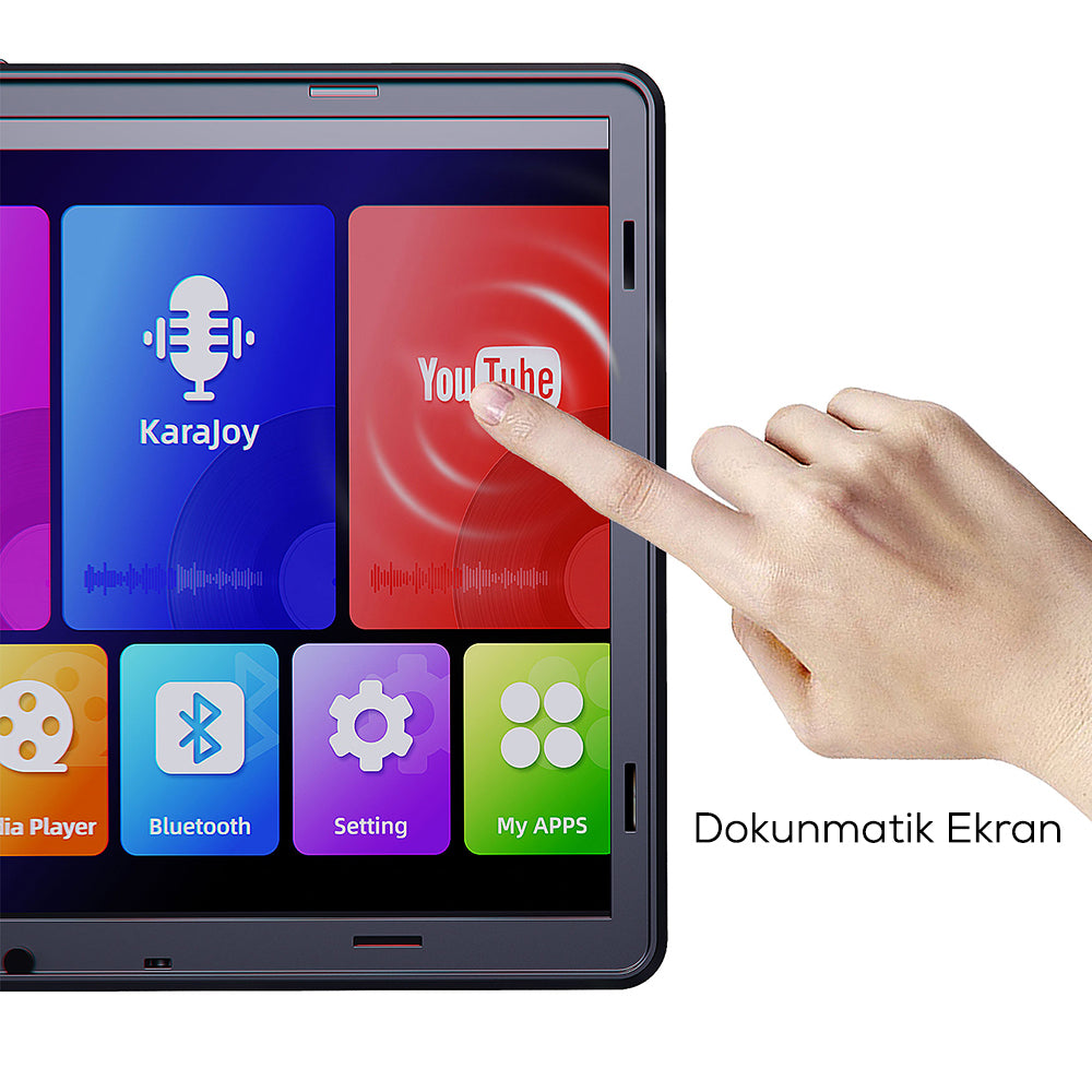 Lenyes S892 RGB Işıklı Mikrofonlu Dokunmatik Ekranlı Taşınabilir TWS Bluetooth Speaker Hoparlör v5.3 300W Siyah