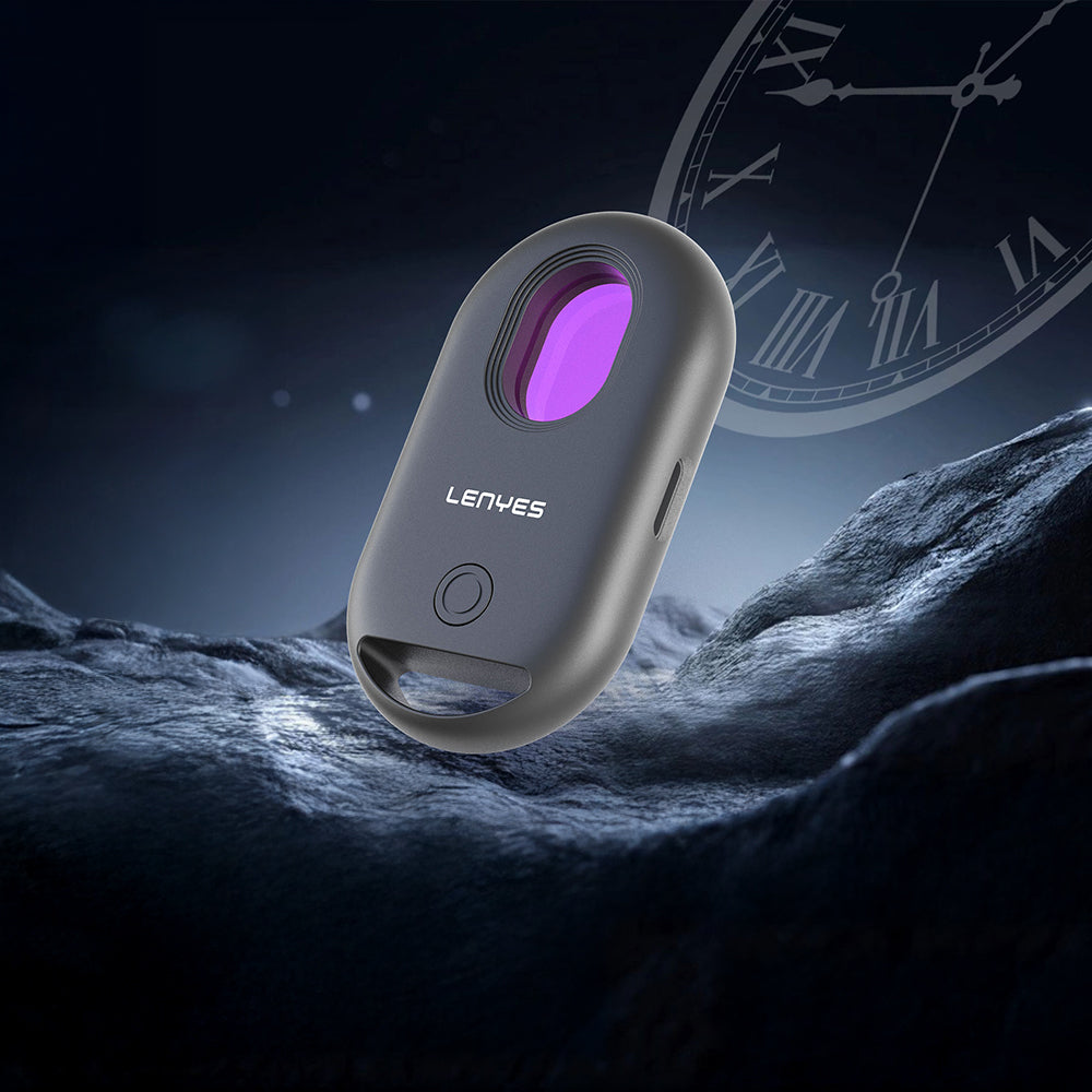 Lenyes TX20 Find My Destekli Anti-Loss Konum Takipli Gizli Kamera Dedektörü ve Alarm Cihazı Siyah