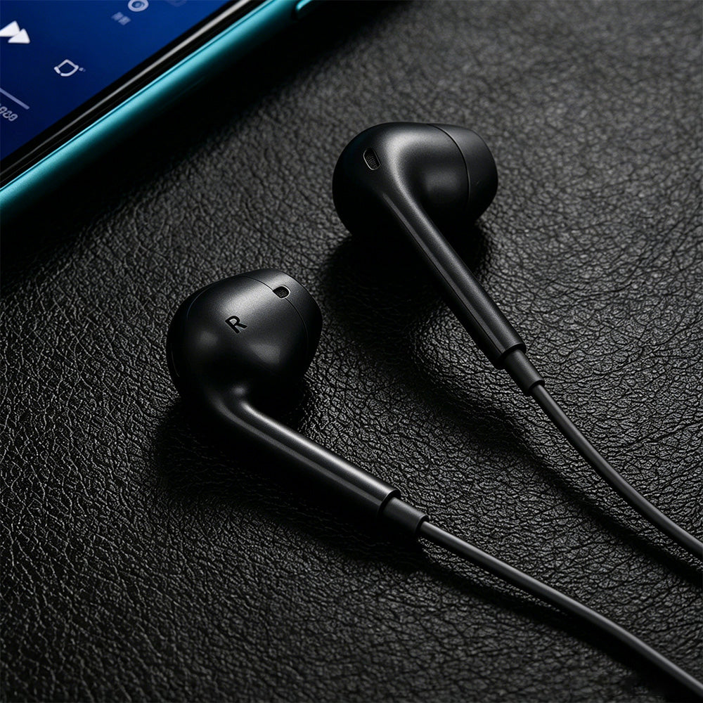 Micflip J01 3D Stereo Ses Destekli 3.5mm Kulakiçi Kulaklık Siyah