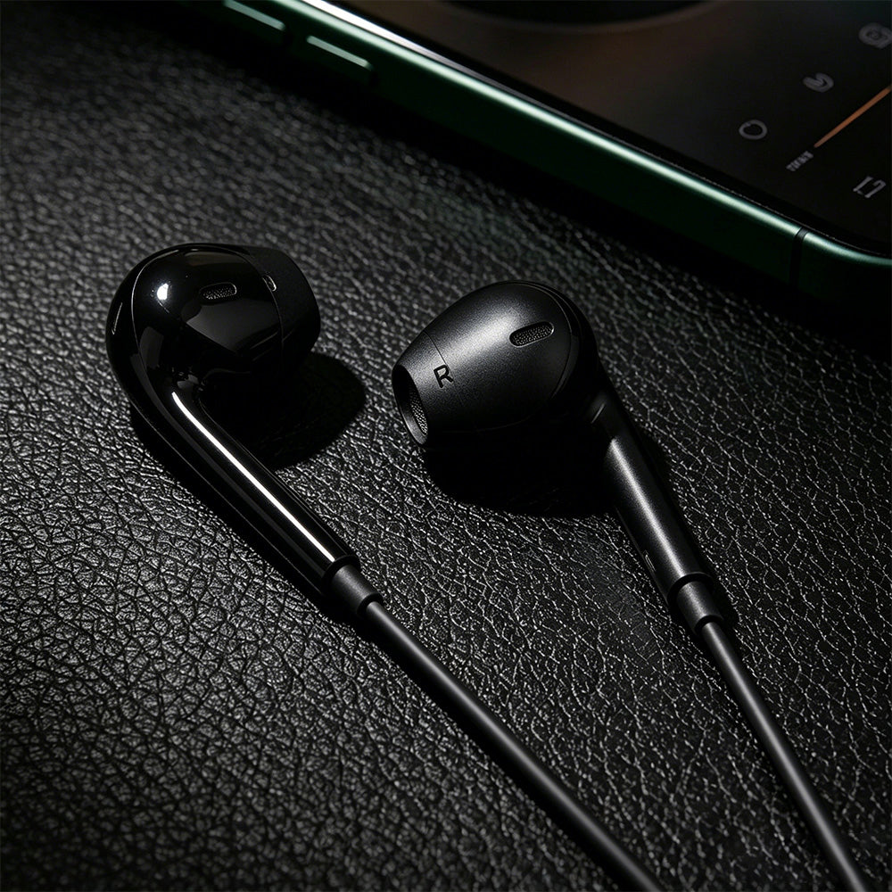 Micflip J01 3D Stereo Ses Destekli 3.5mm Kulakiçi Kulaklık Siyah
