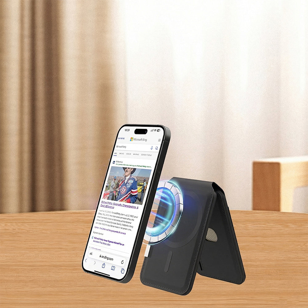 Micflip P17 iOS Cihazlara Özel Magnetik Standlı Kartlık Siyah