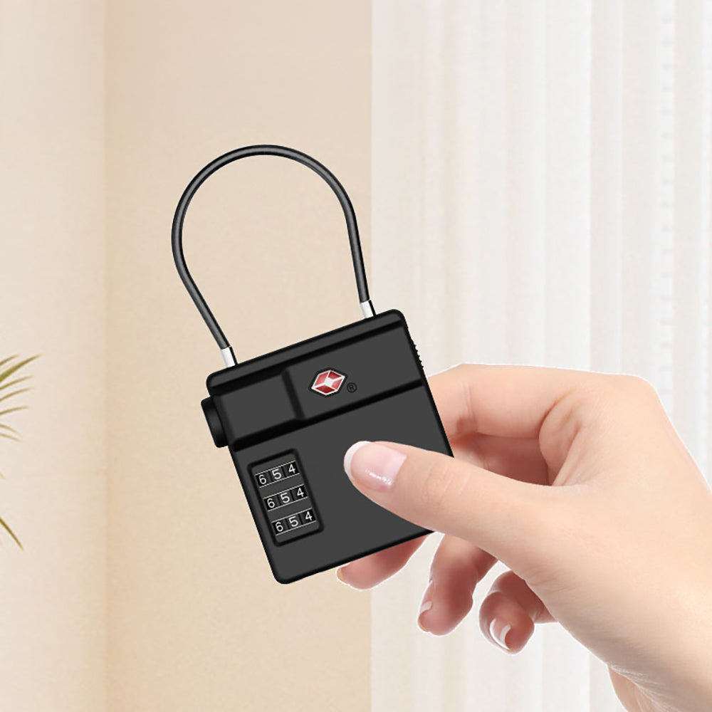 Micflip P25 TSA Kilit ve Find My Takip Özellikli Valiz Seyehat Kiliti Siyah