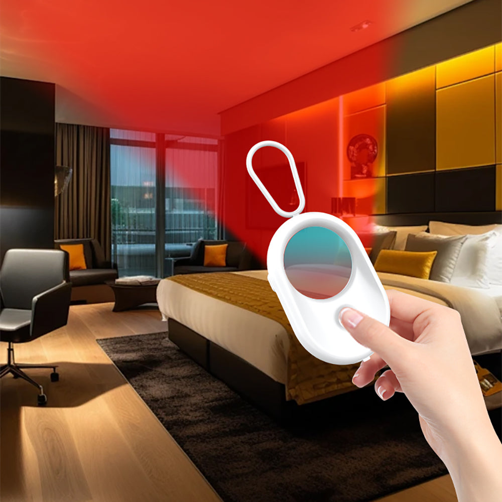 Micflip S05 iOS Cihazlar İçin Find My Özellikli Gizli Kamera Dedektörü ve Alarm Cihazı Beyaz
