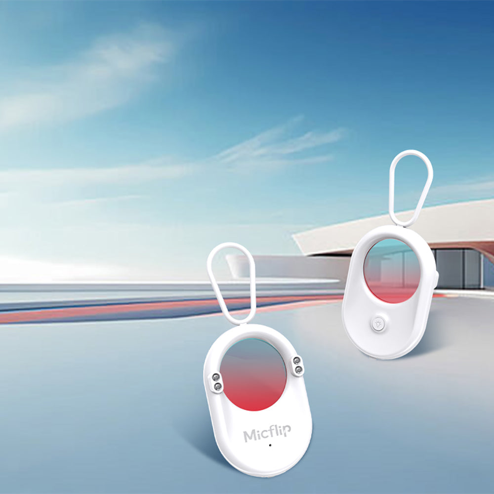 Micflip S05 iOS Cihazlar İçin Find My Özellikli Gizli Kamera Dedektörü ve Alarm Cihazı Beyaz