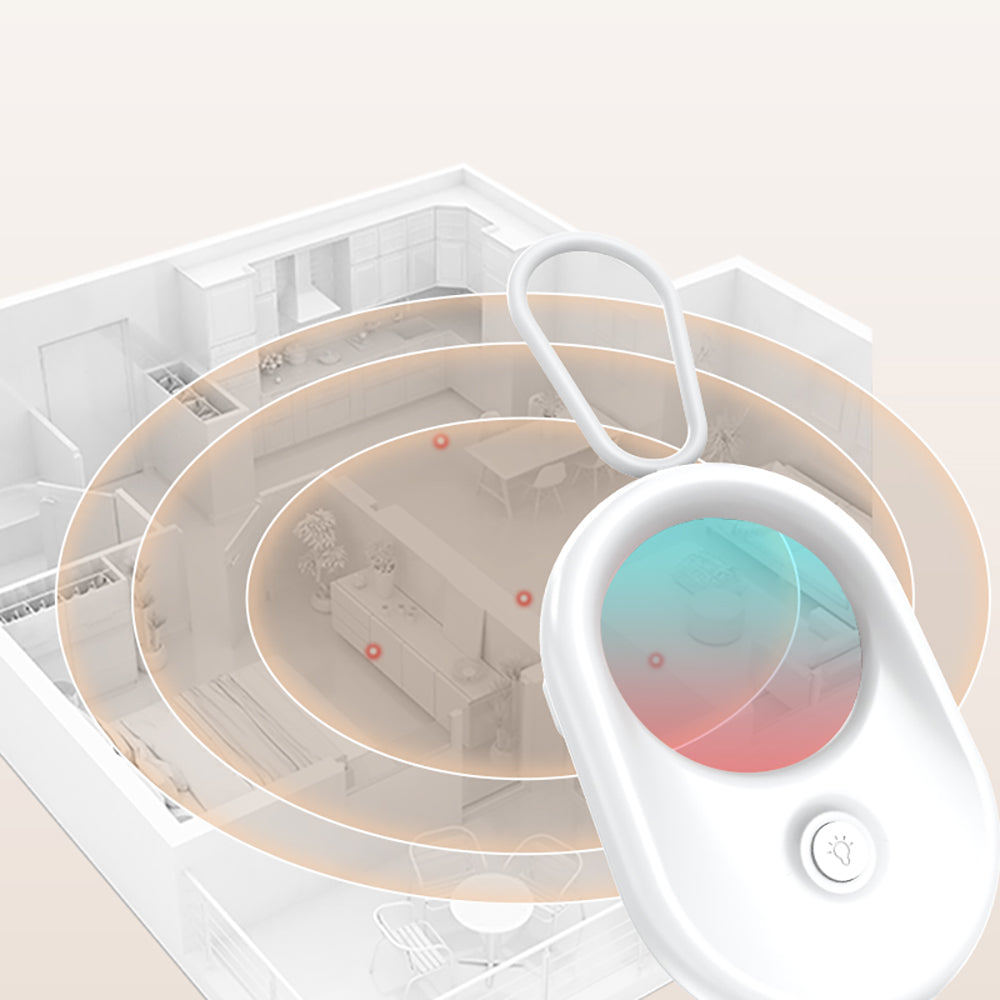 Micflip S05 iOS Cihazlar İçin Find My Özellikli Gizli Kamera Dedektörü ve Alarm Cihazı Beyaz