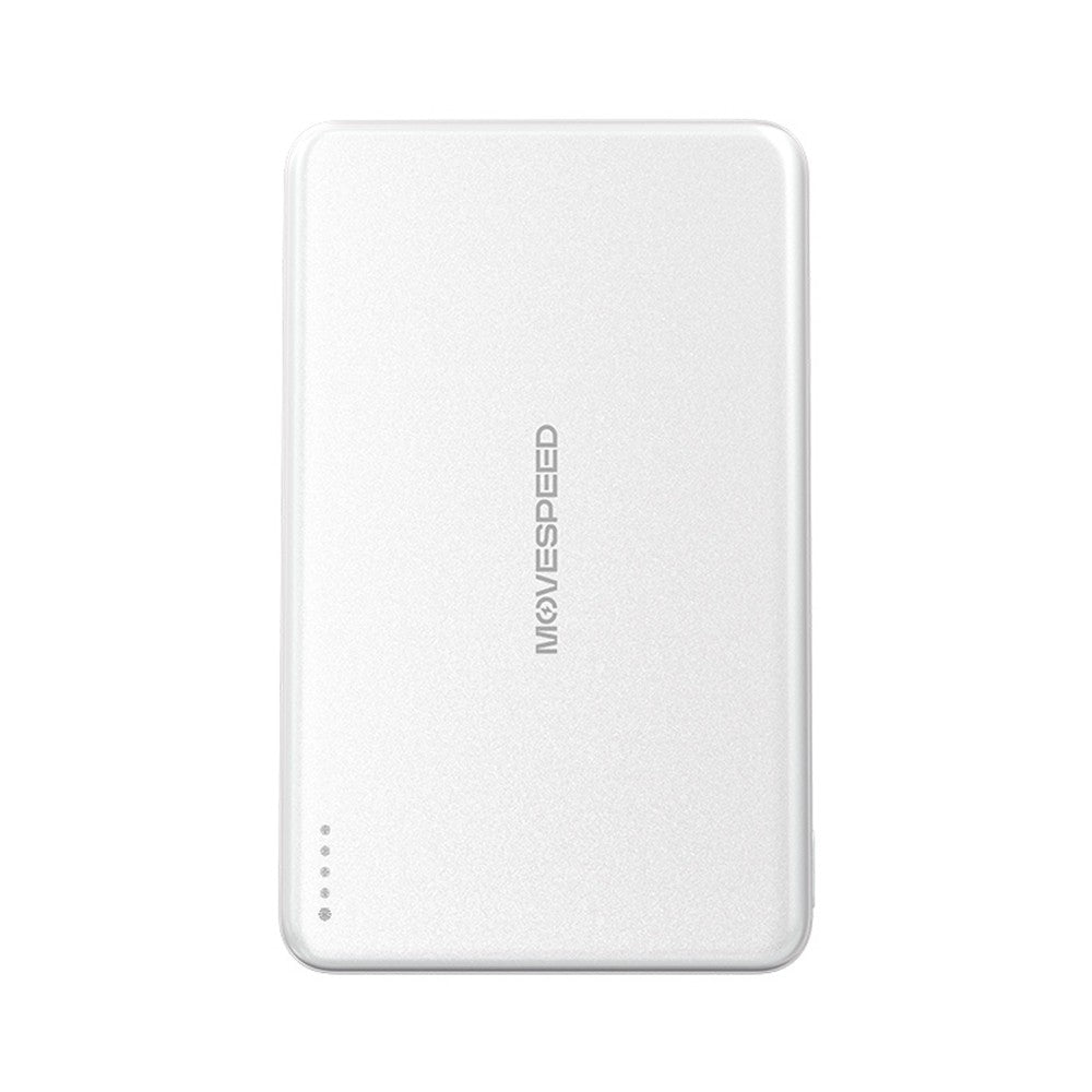 Movespeed MSP07 Ultra İnce Wireless M-safe Powerbank 18W 5000mAh Beyaz
