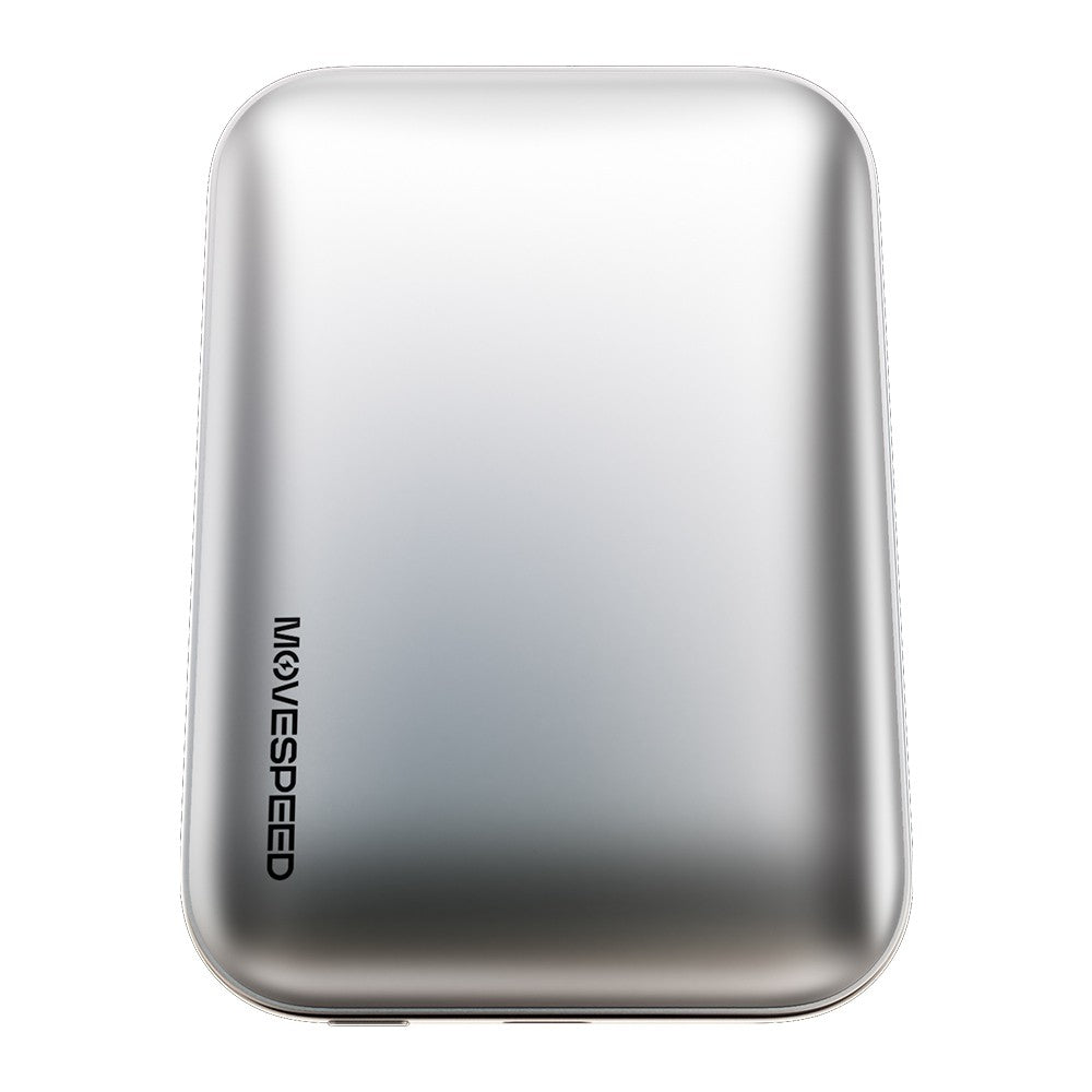 Movespeed MSPD10 PSSD Powerbank Özellikli Manyetik 5000mAh 2in1 SSD 4K ProRes Destekli 2TB USB3.2 Taşınabilir Harici Disk Gümüş