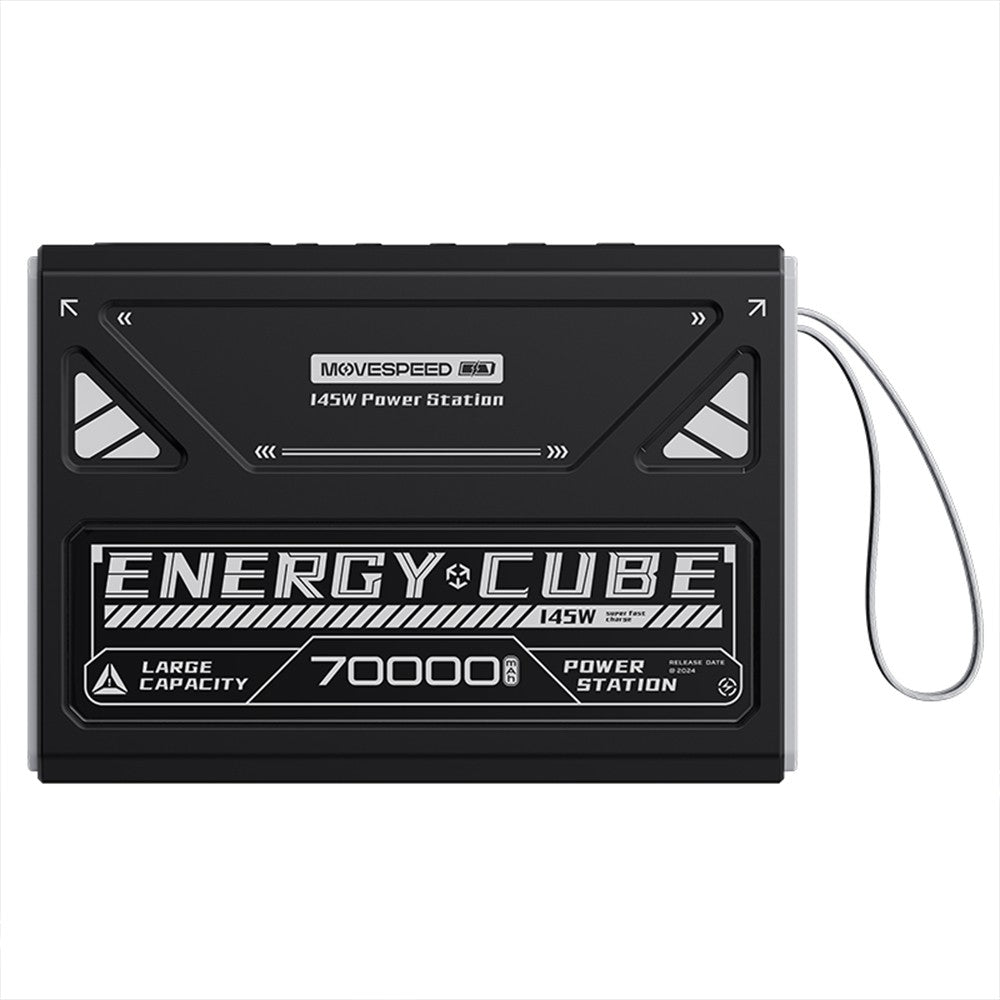 Movespeed YSPBZ70 Pro Max Hızlı Şarj Özellikli Dijital LED Göstergeli Powerbank 145W 70.000mAh Siyah
