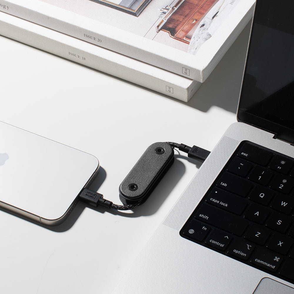 Native Union Pocket Cable Type-C to Type-C Hızlı Şarj Özellikli Anahtarlık Data ve Şarj Kablosu 60W Turuncu