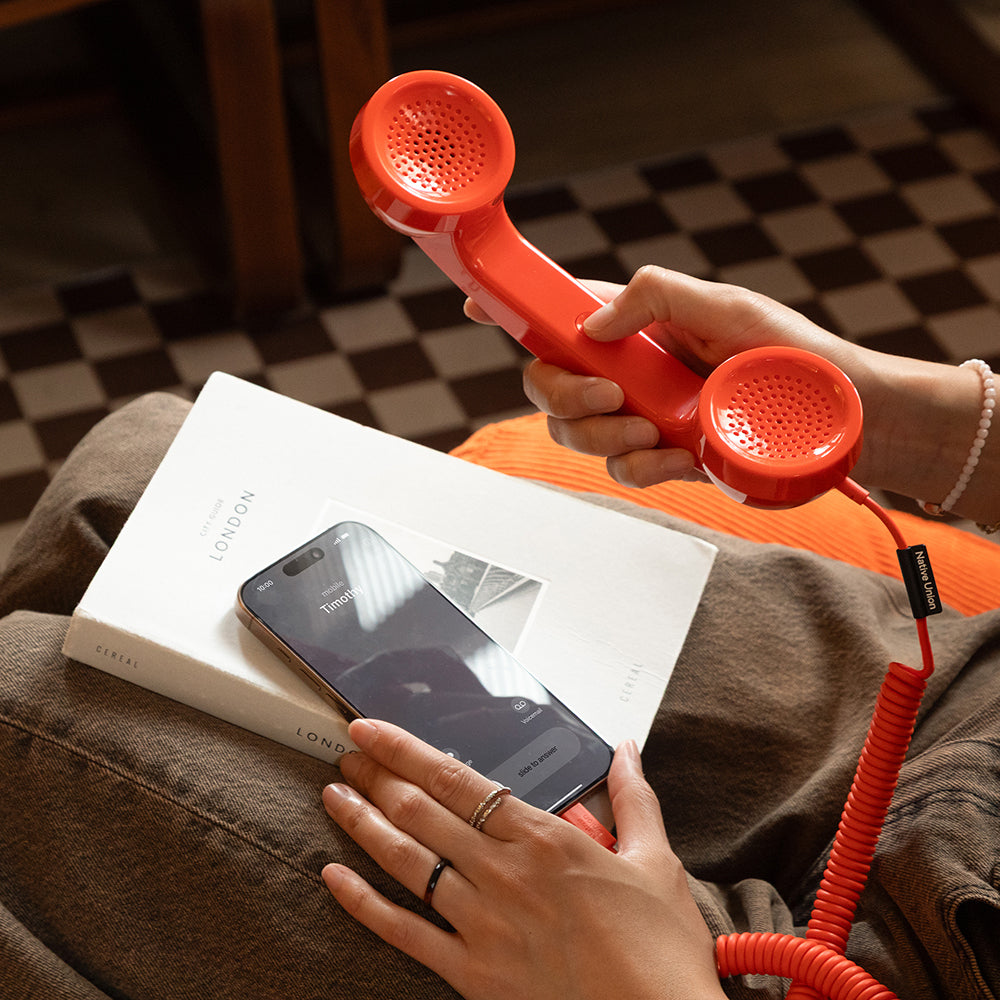 Native Union POP Phone Type-C Portlu Retro Telefon Ahizesi Kırmızı