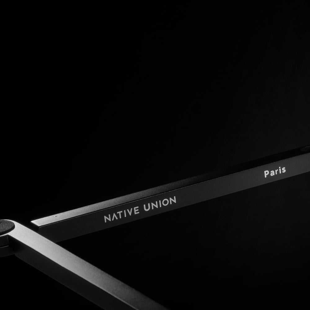 Native Union Ultra İnce Katlanabilen Alüminyum Dizüstü Laptop Standı Siyah