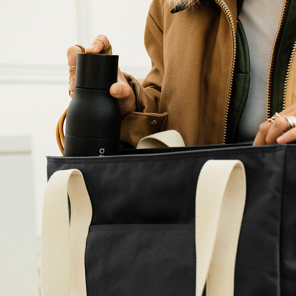 Native Union W.F.A Tote Bag Pro Su Geçirmez Cordura Kumaş YKK Fermuarlı 16L Taşıma Çantası Siyah