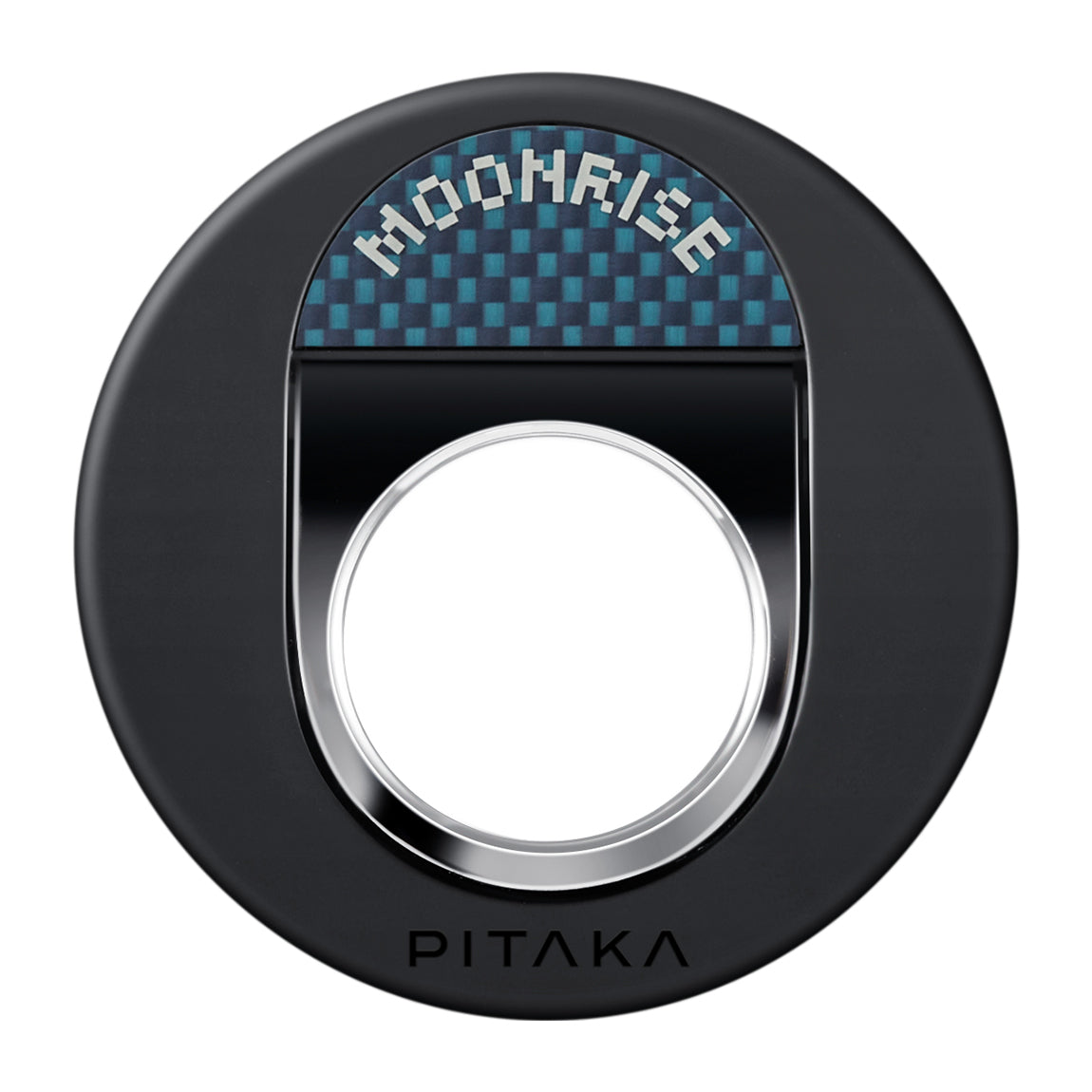 Pitaka Aramid Fiber Sunset Moonrise Serisi Moonrise MagEZ Grip 3 Magnetik Ring Stand Telefon Tutucu Mavi