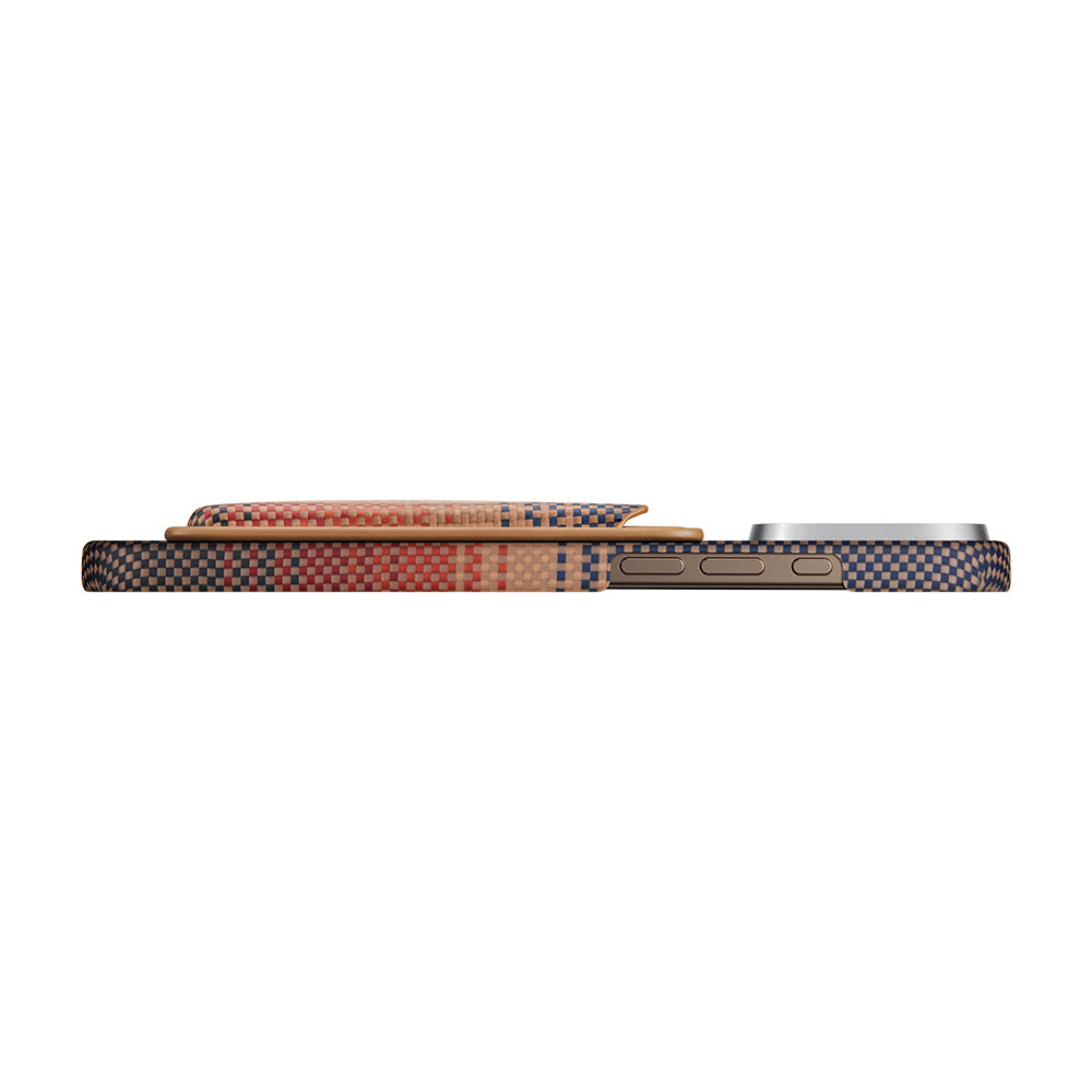 Pitaka Magnetic Woven Serisi Aramid Fiber Magnetik Kartlık Mavi