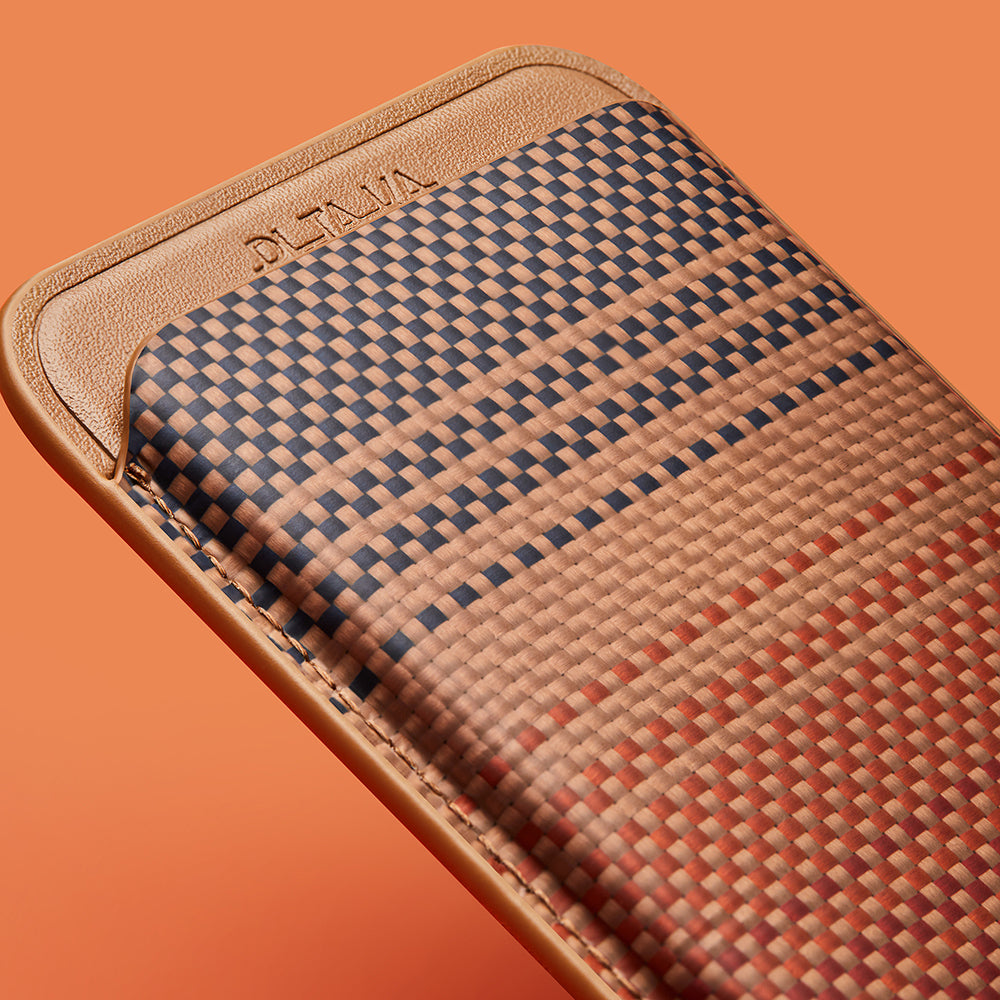 Pitaka Magnetic Woven Serisi Aramid Fiber Magnetik Kartlık Mavi