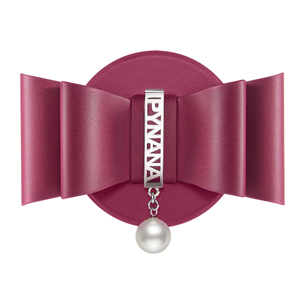Pynana LunaBow Serisi Magnetik Ring Stand Telefon Tutucu Bordo
