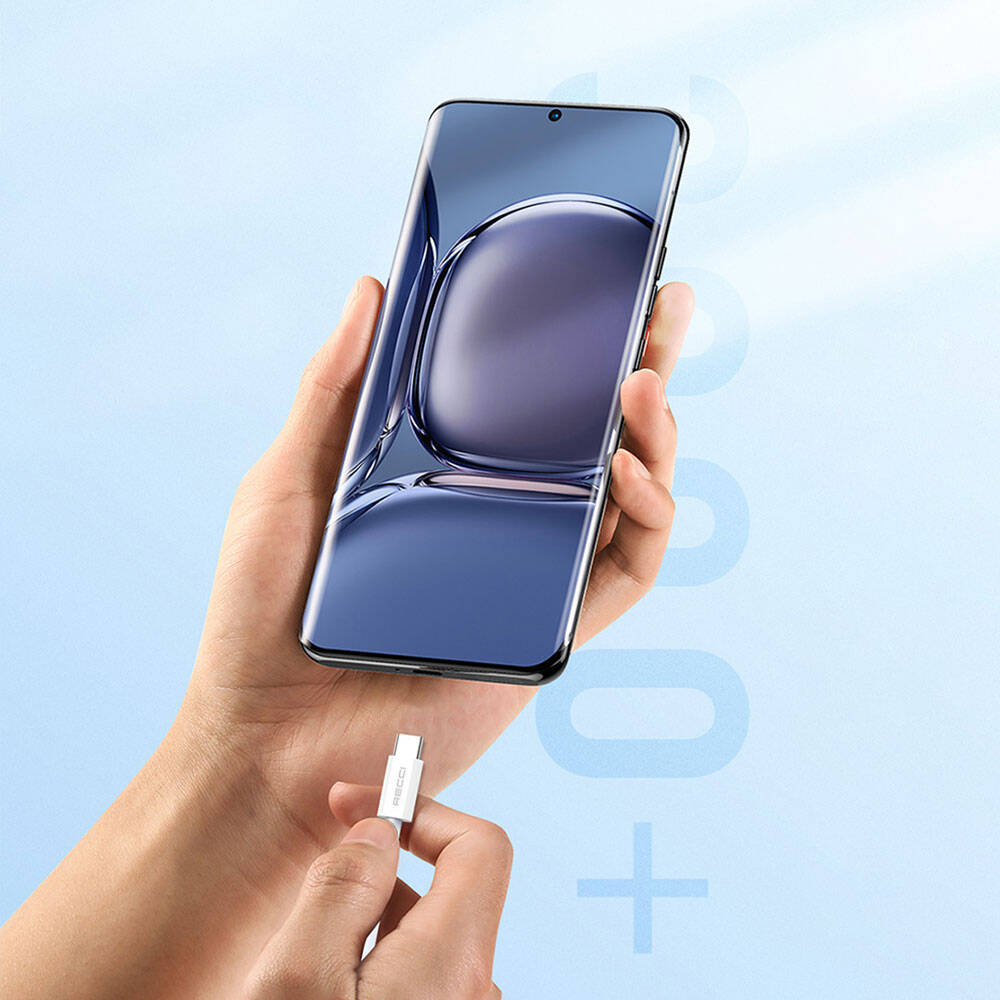 Recci RS06CC Type-C to Type-C PD 65W Hızlı Şarj Özellikli Data ve Şarj Kablosu 1M Beyaz