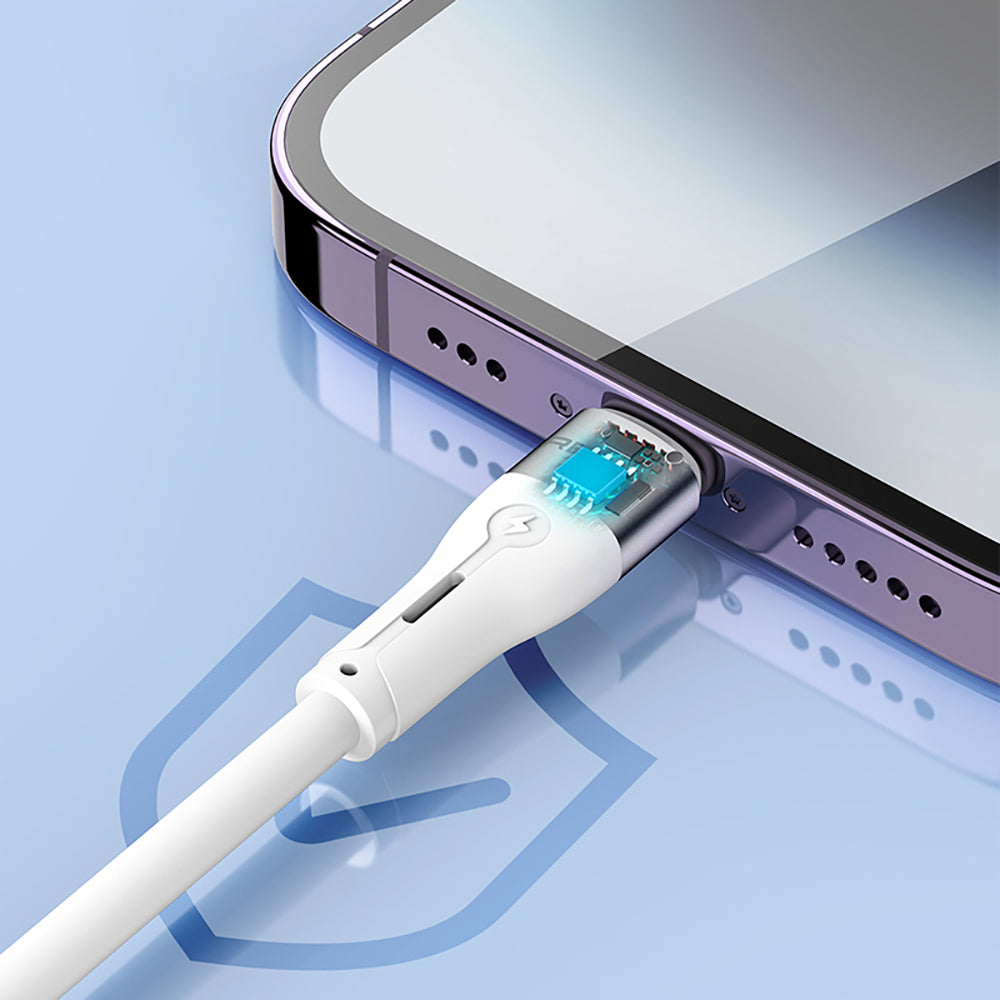 Recci RS11CL Type-C to Lightning PD Hızlı Şarj Özellikli Data ve Şarj Kablosu 20W 1M Beyaz