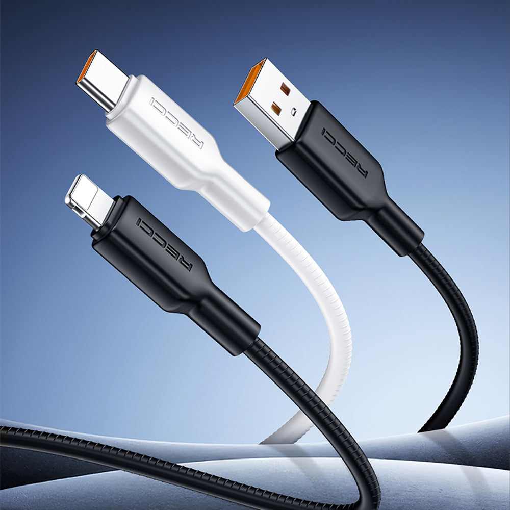 Recci RS46CC Type-C to Type-C PD 65W Hızlı Şarj Özellikli Data ve Şarj Kablosu 1.2M Beyaz