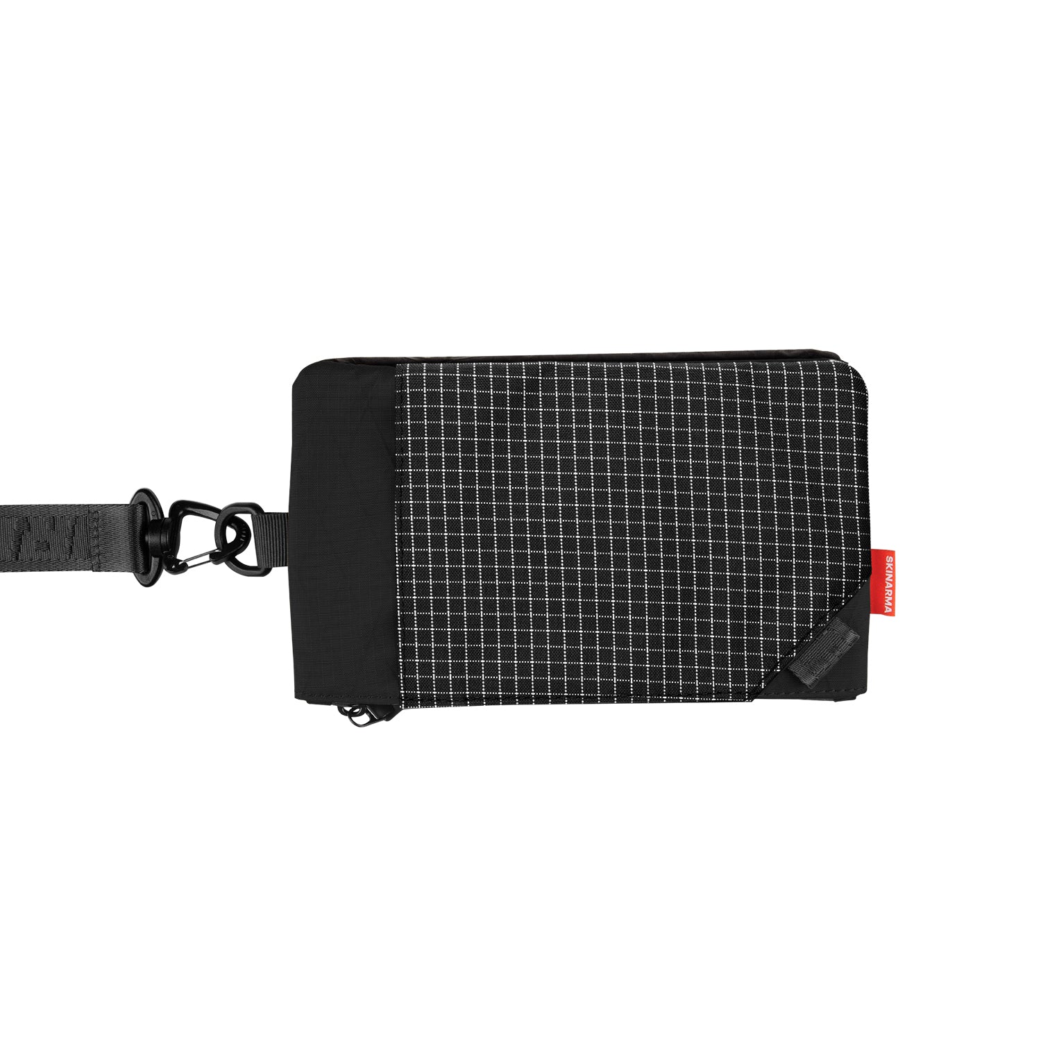 Skinarma Clutch Jager Boyun Askı Kayışlı Çapraz Vücut Çantası Siyah