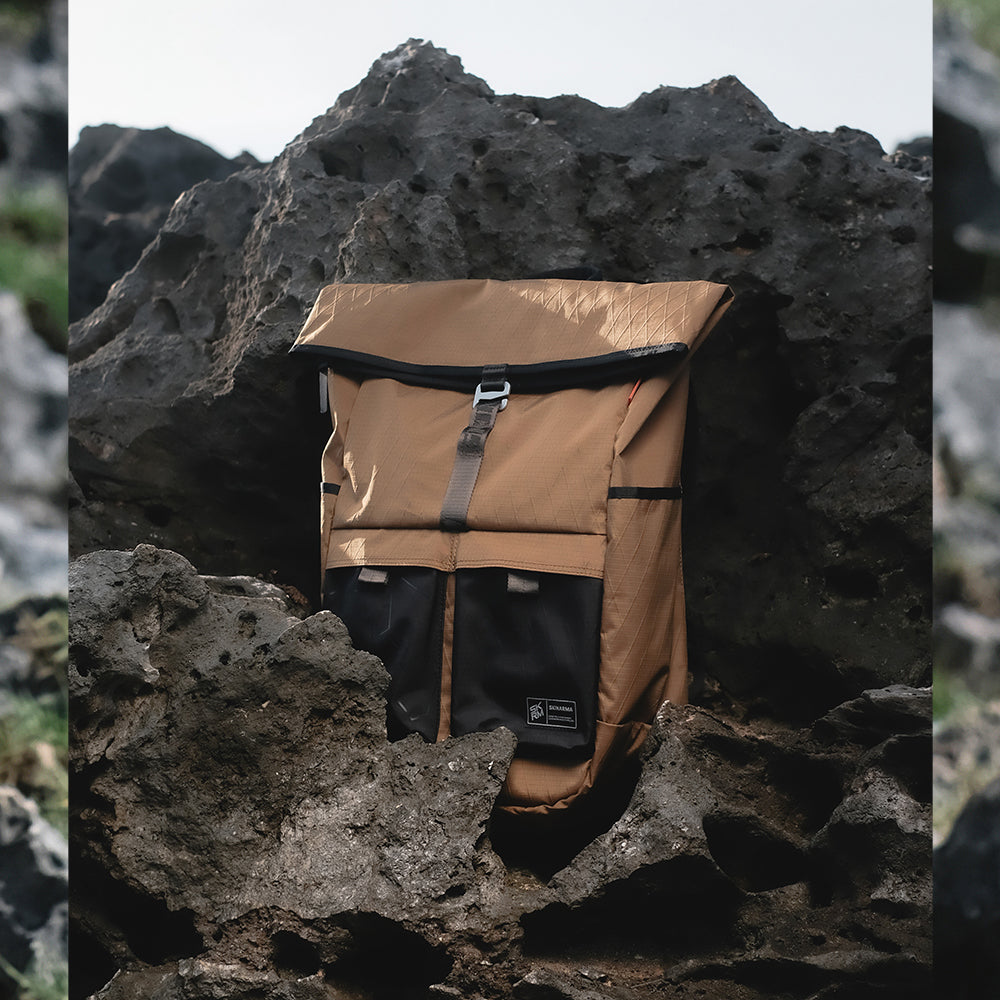 Skinarma Jager Serisi Naylon Scout Sırt Çantası Kahverengi