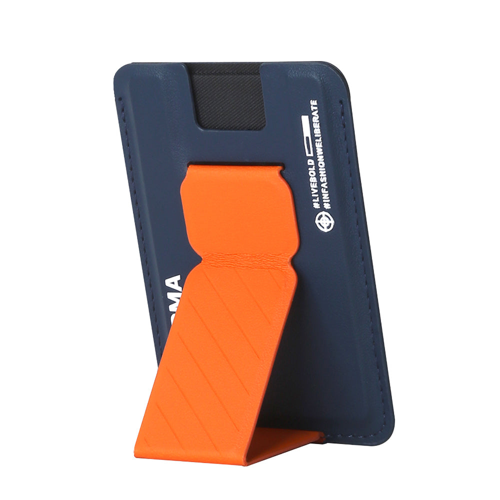 SkinArma Kado 2 Hazneli Magnetik Standlı Kartlık Siyah-Kırmızı