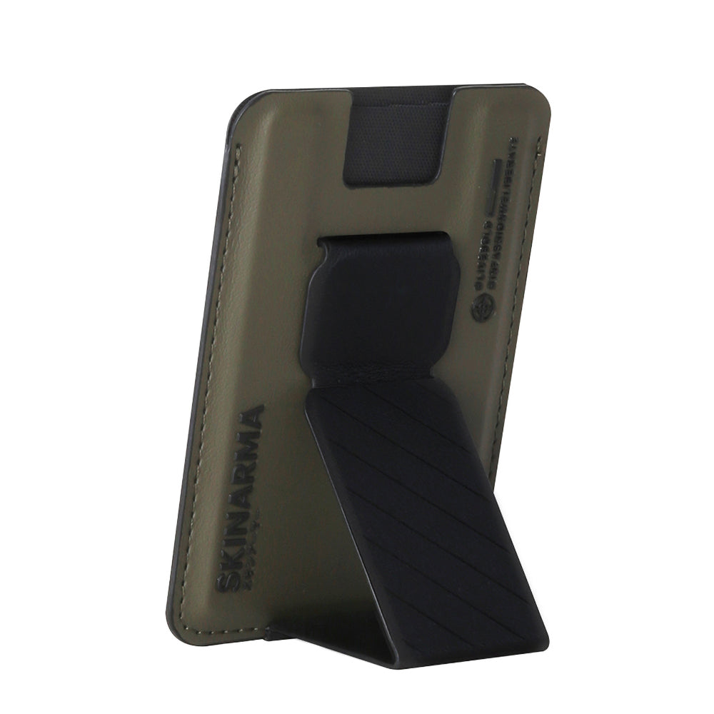 SkinArma Kado 2 Hazneli Magnetik Standlı Kartlık Mavi