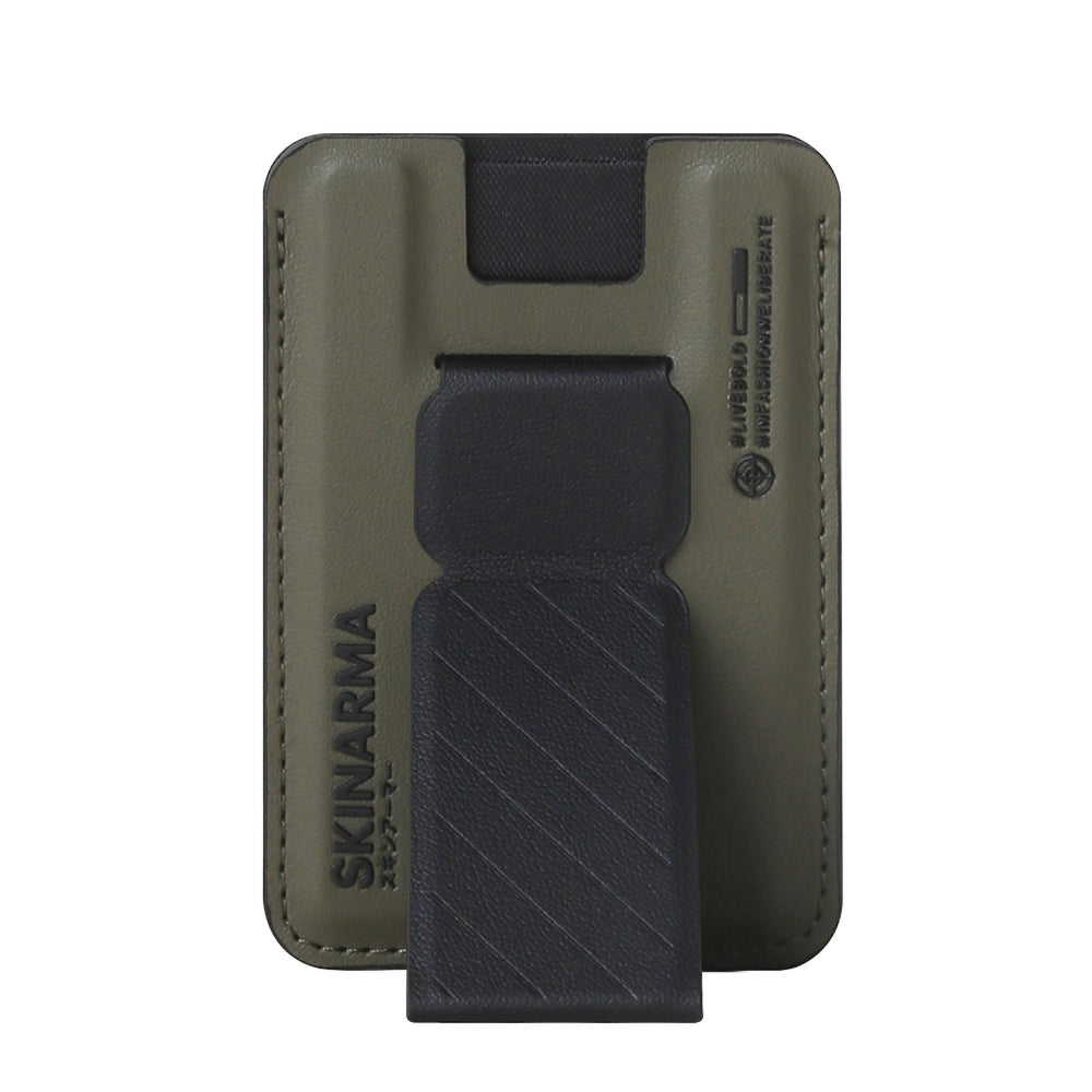 SkinArma Kado 2 Hazneli Magnetik Standlı Kartlık Mavi