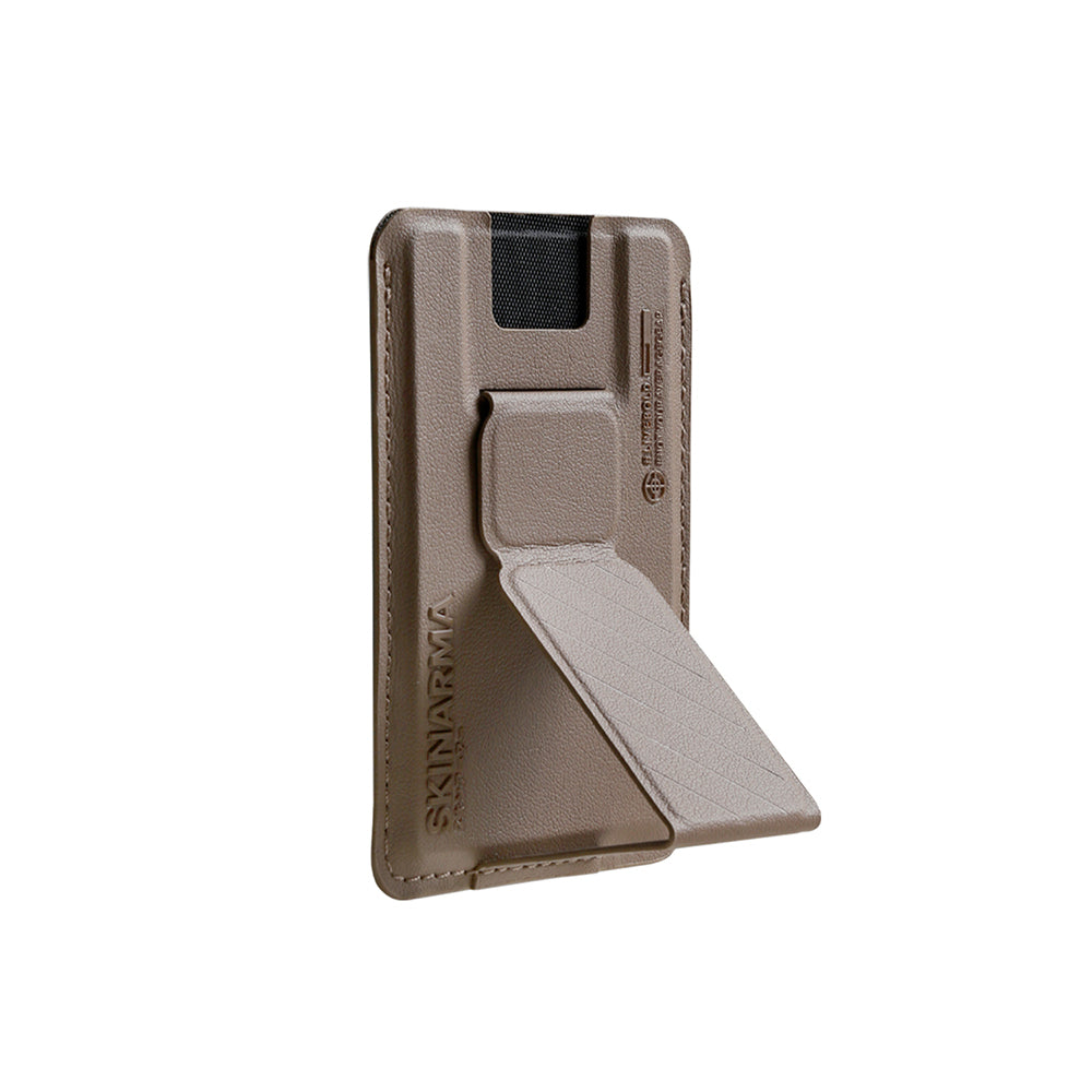 SkinArma Kado 2 Hazneli Magnetik Standlı Kartlık Siyah-Kırmızı
