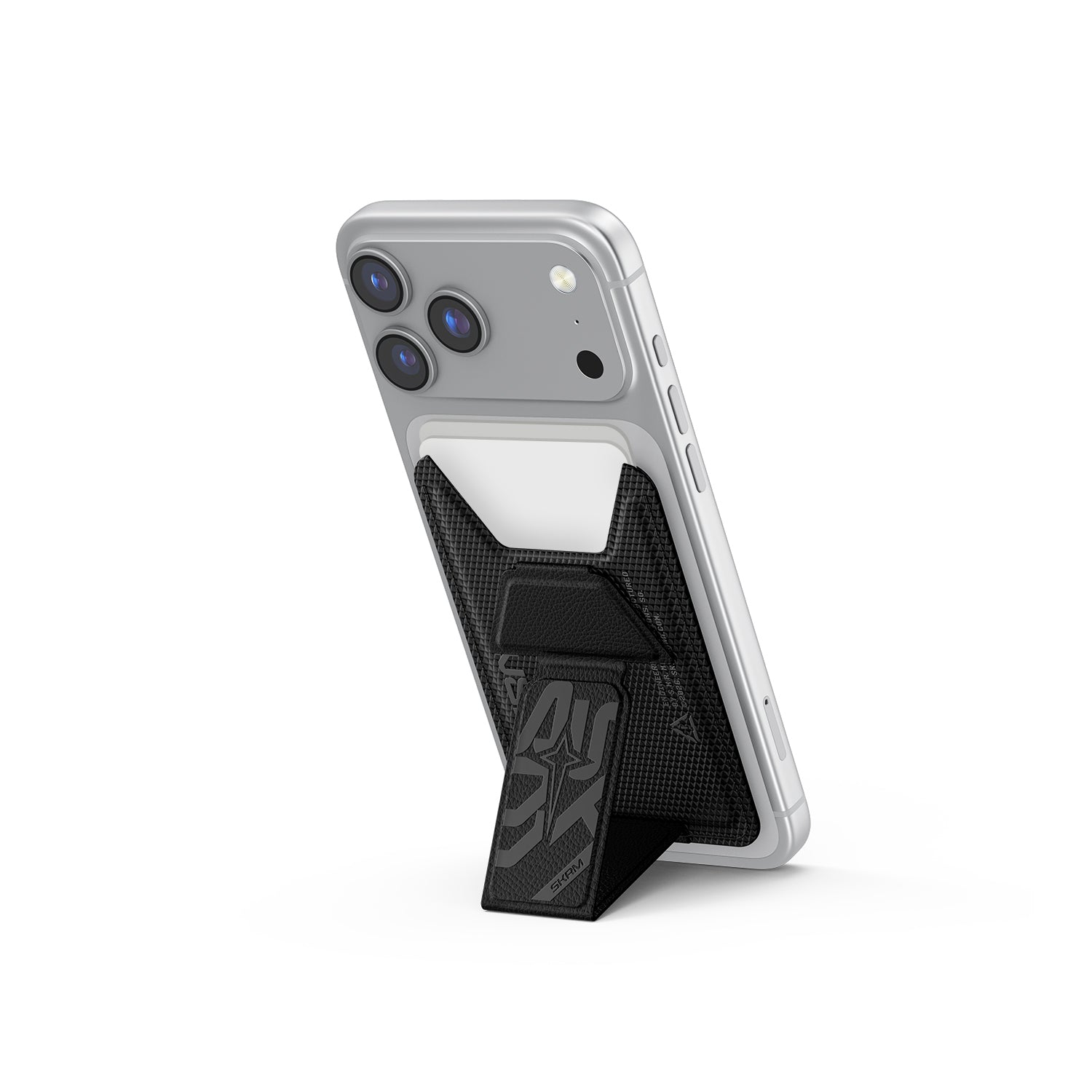 Skinarma Kado Phantom Serisi Standlı Deri Görünümlü Kartlık Siyah