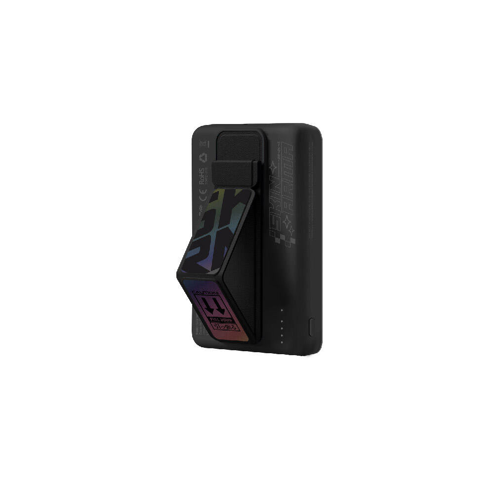 SkinArma Kira Kobai Holografik Tasarımlı Standlı Wireless ve PD Hızlı Şarj Özellikli Powerbank 15W 10000mAh Gümüş