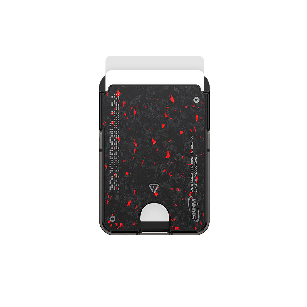 Skinarma Metal Tasarımlı 2 Hazneli Vektor Serisi Magnetik Standlı Kartlık Siyah-Kırmızı