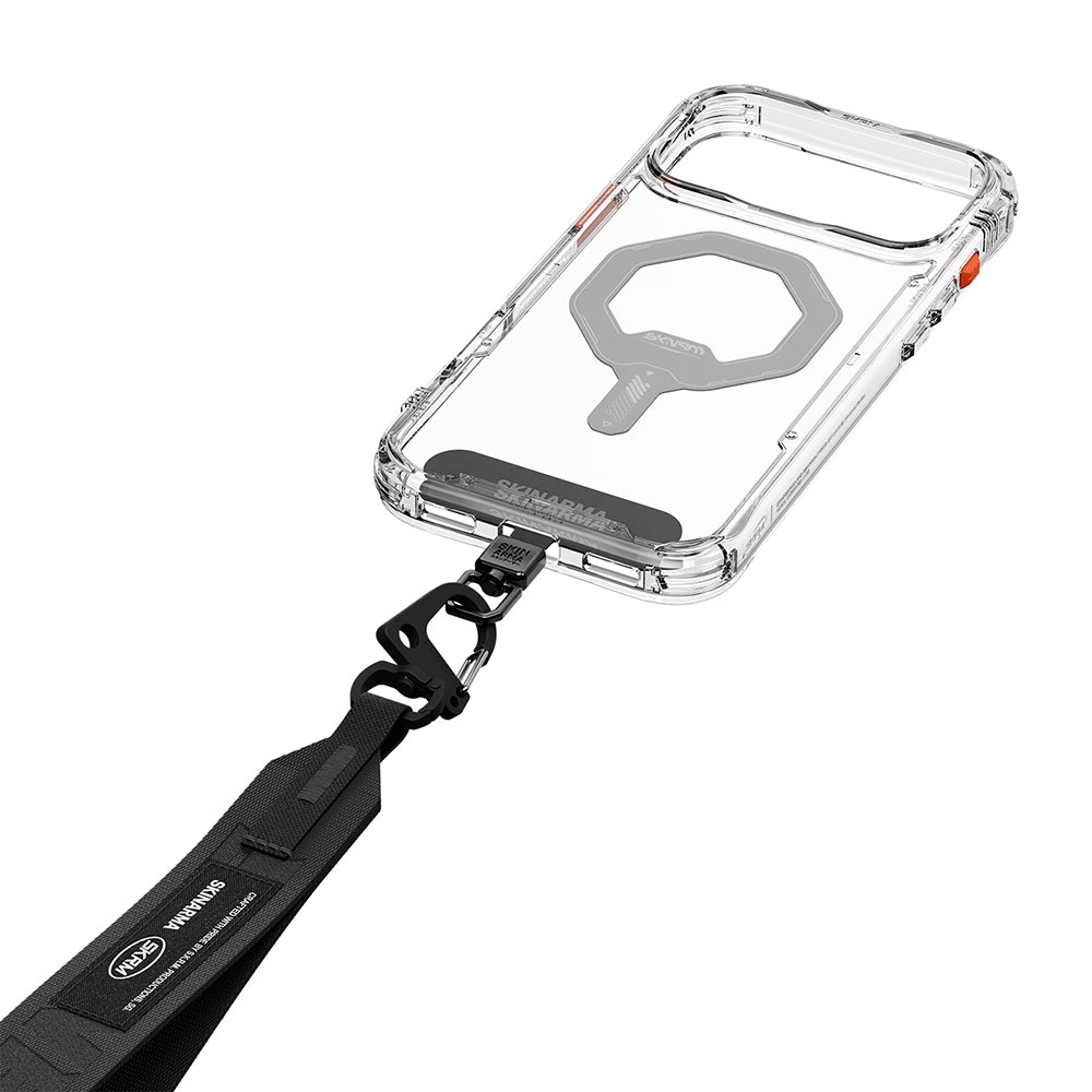 Skinarma Scout XE Serisi Logolu Ayarlanabilir Telefon Bilek Askı Kayışı Siyah