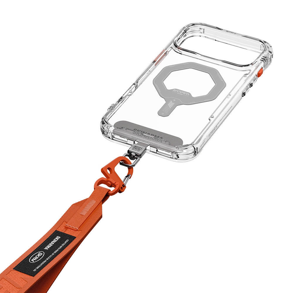 Skinarma Scout XE Serisi Logolu Ayarlanabilir Telefon Bilek Askı Kayışı Turuncu