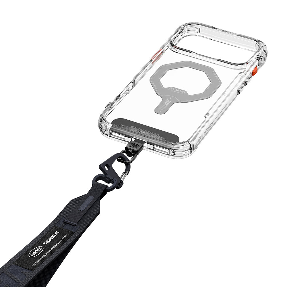 Skinarma Scout XE Serisi Logolu Ayarlanabilir Telefon Bilek Askı Kayışı Gri
