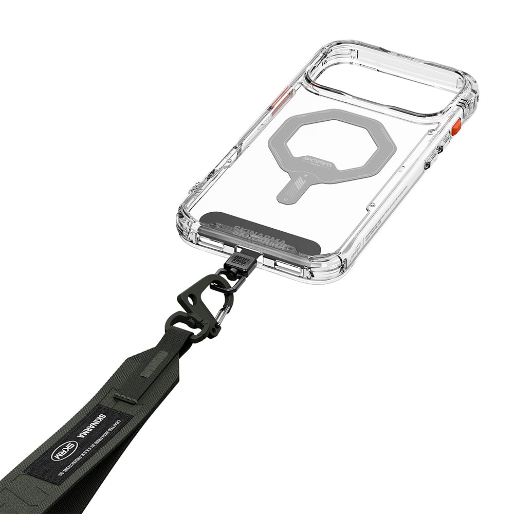 Skinarma Scout XE Serisi Logolu Ayarlanabilir Telefon Bilek Askı Kayışı Koyu Yeşil