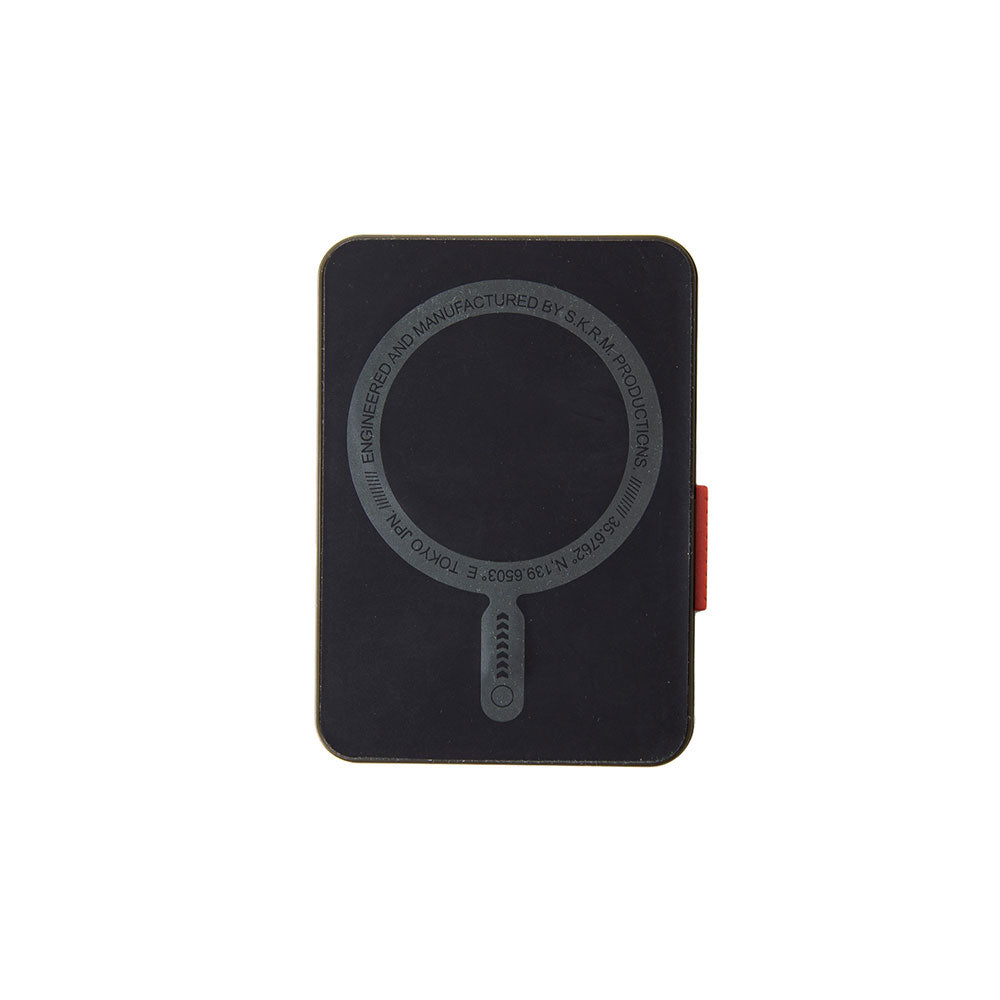 SkinArma Spunk Serisi Standlı PU Deri Kartlık Turuncu