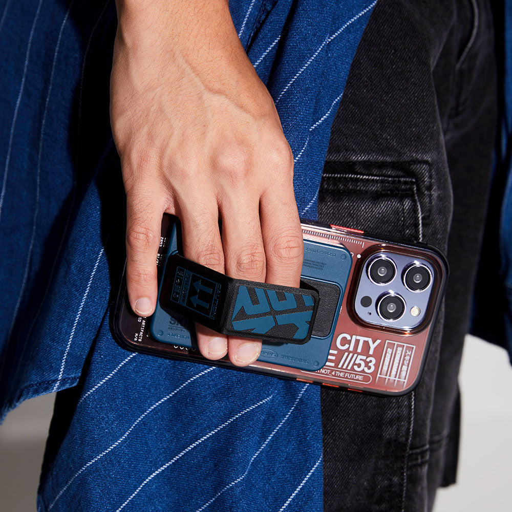 SkinArma Spunk Serisi Standlı PU Deri Kartlık Koyu Yeşil