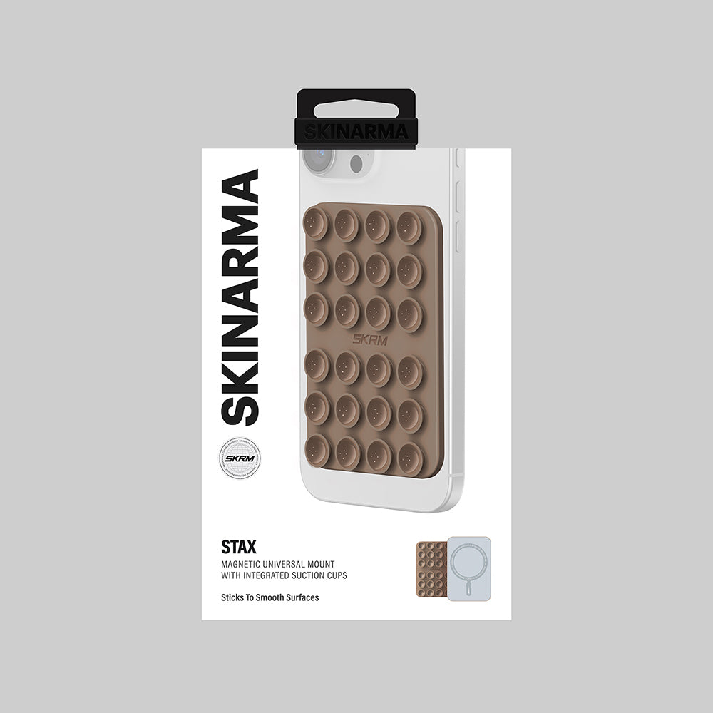 Skinarma Stax Magnetik Vakumlu Telefon Tutucu Turuncu