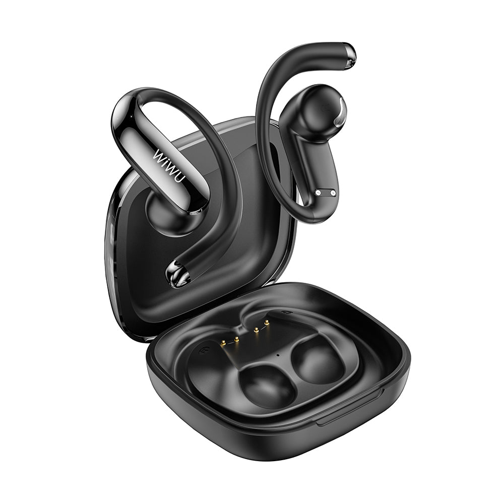 Wiwu Ai303 Ai Çeviri Özellikli ENC Teknolojili Kulak İçi Bluetooth Kulaklık v6.0 Siyah