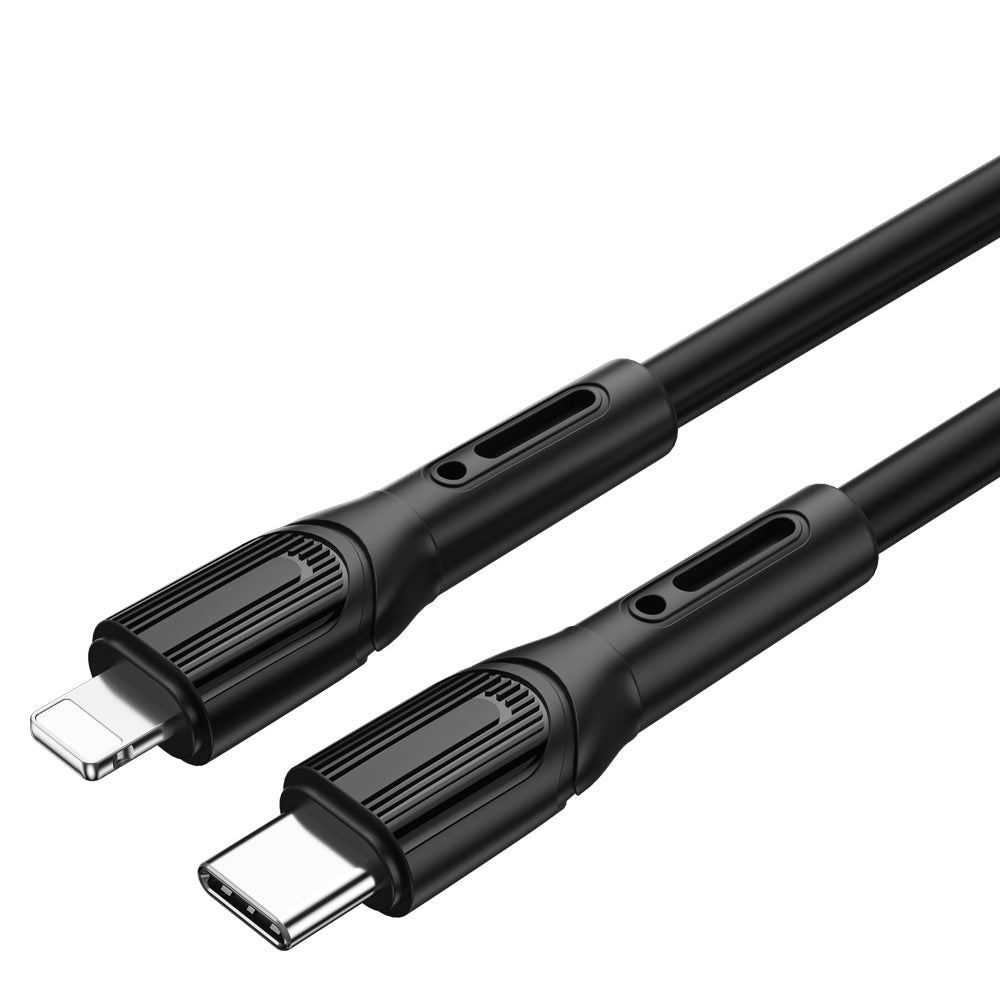 Wiwu Armor Wİ-C005 Kablo Ucu Korumalı Tasarım 20W Hızlı Şarj Özellikli Type-C to Lightning PD Kablo 1M Beyaz
