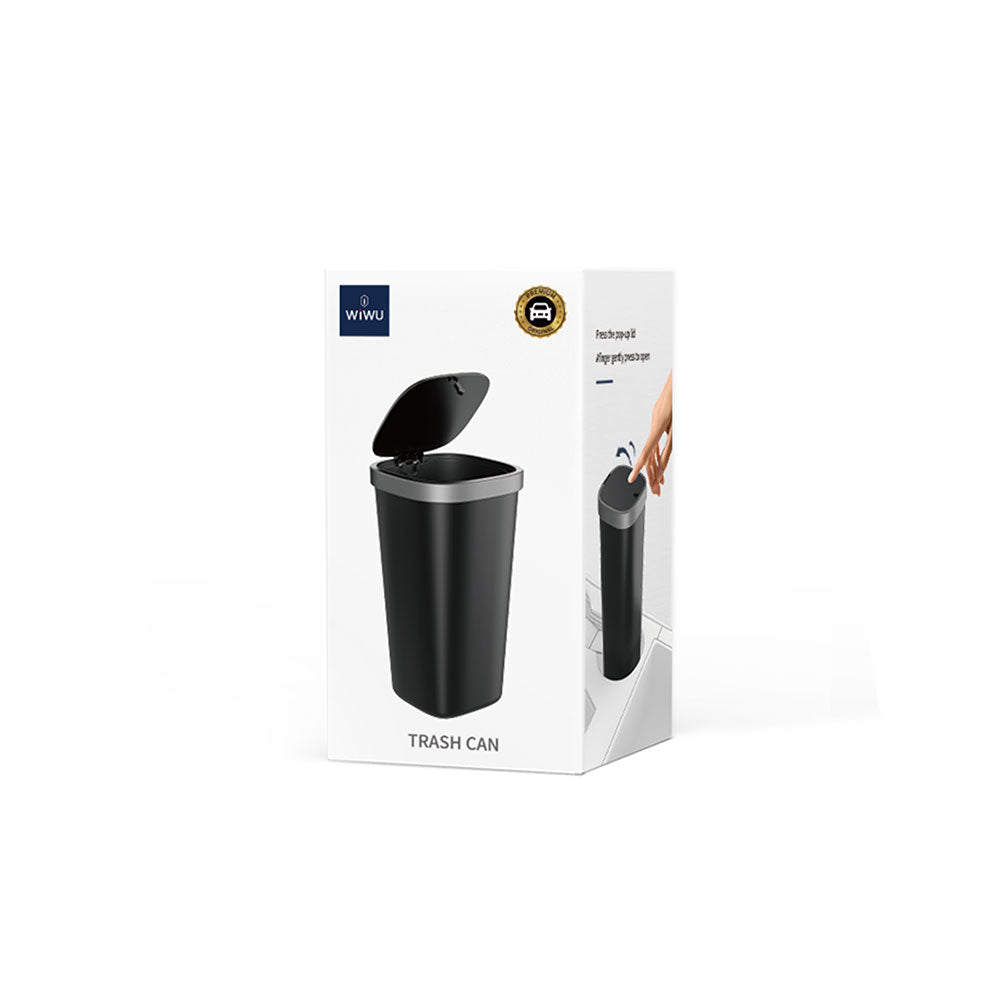 Wiwu CH020 Otomatik Kılıflı Araç İçi Mini Çöp Kutusu Siyah