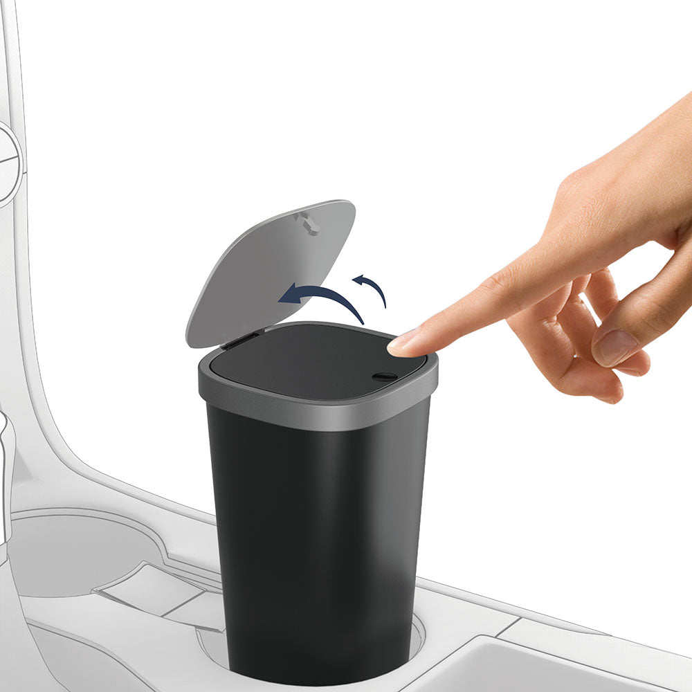 Wiwu CH020 Otomatik Kılıflı Araç İçi Mini Çöp Kutusu Siyah